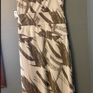 DKNY Women’s Plissé Pleated Sleeveless Print Maxi Dress - Sz XS